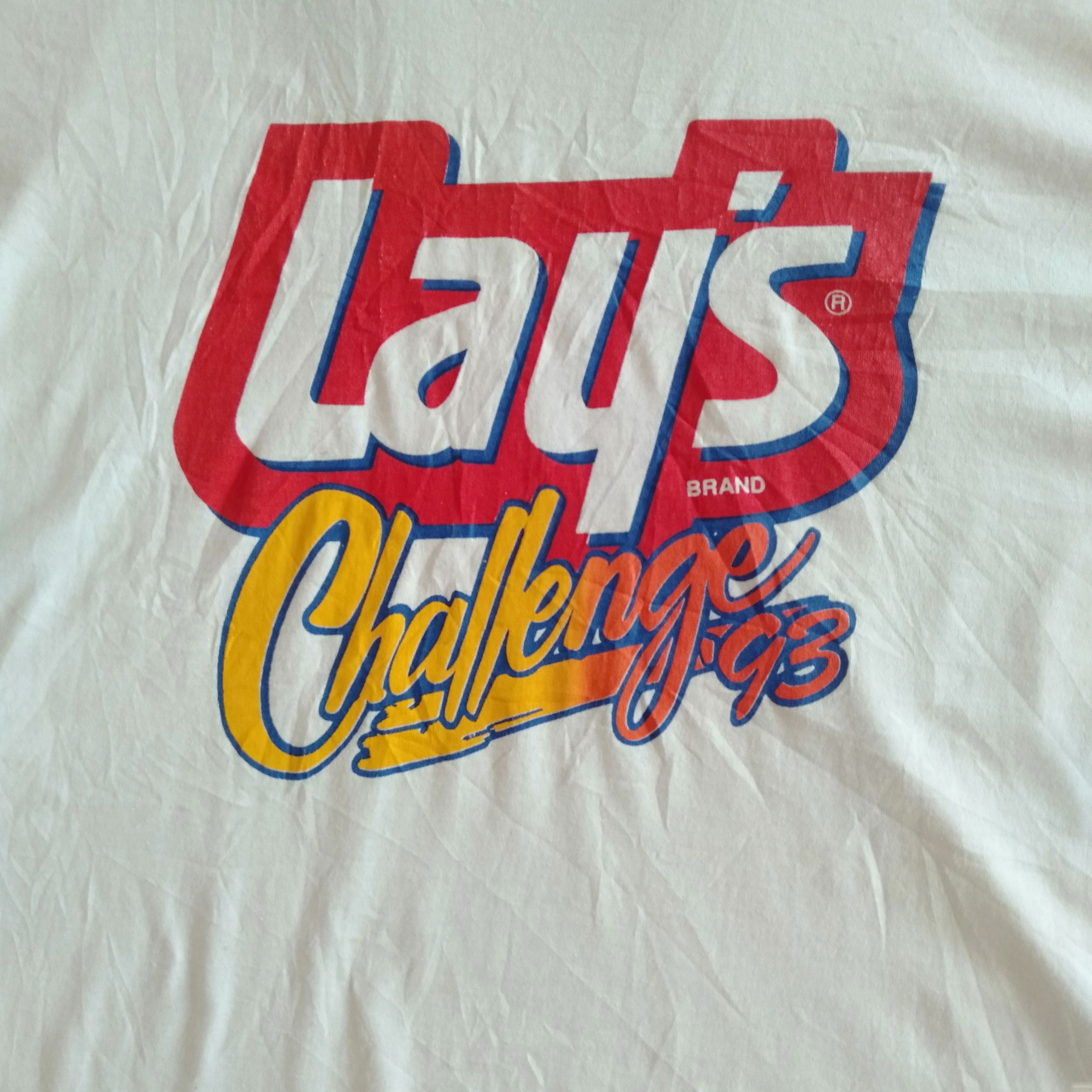 Vintage Vintage '93 Lay's Challenge Shirt Size US XL / EU 56 / 4 - 2 Thumbnail