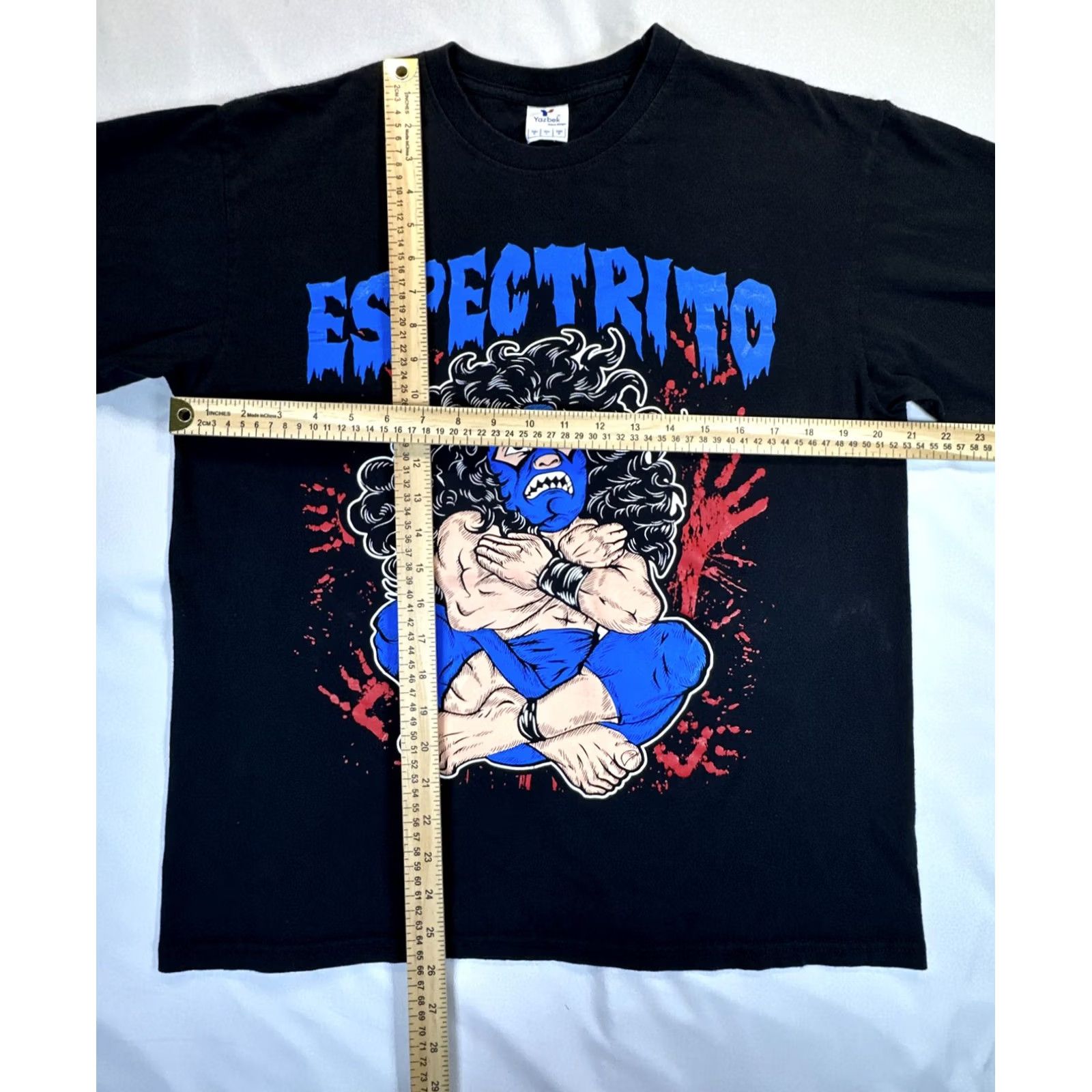 Vintage VINTAGE Espectrito T-Shirt Graphic WWF 90s Y2K Double-Sided Black Cotton Mens L Size US L / EU 52-54 / 3 - 2 Thumbnail