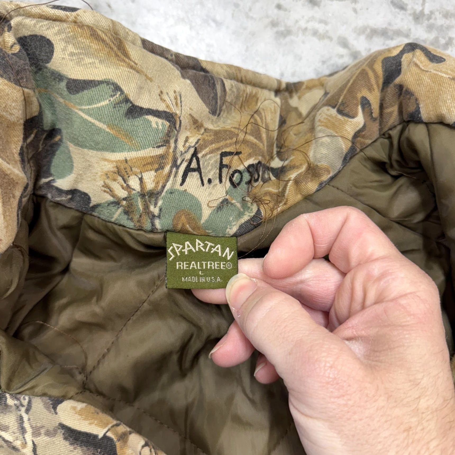 Realtree VINTAGE Spartan Jacket Mens L Brown Camouflage Hunting Coat Full Zip Insulated Pockets Canvas Cotton Outdoor Nature 1990s?? Size US L / EU 52-54 / 3 - 3 Thumbnail