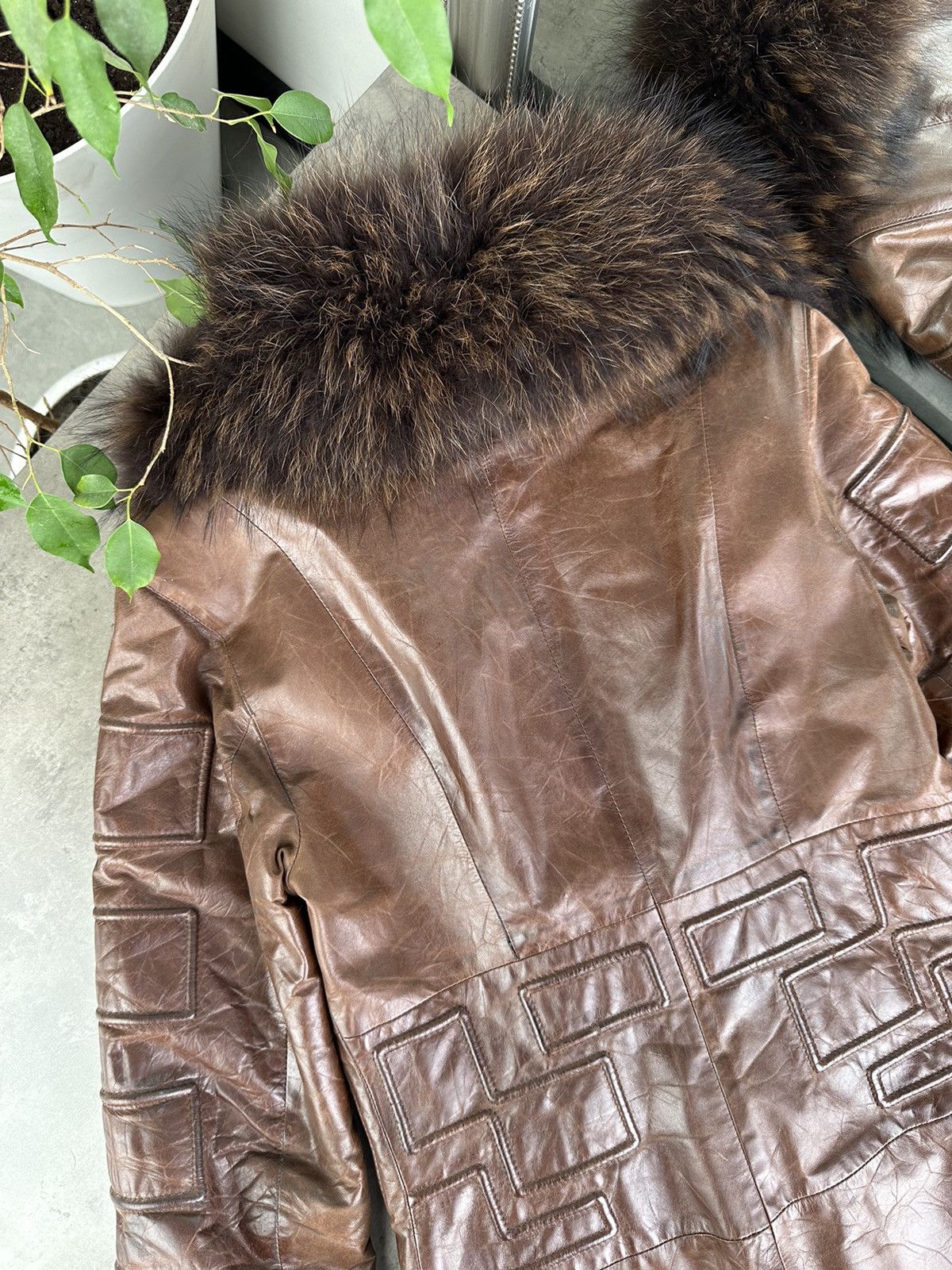 Japanese Brand Vintage Leather Coat Size XS / US 0-2 / IT 36-38 - 13 Thumbnail