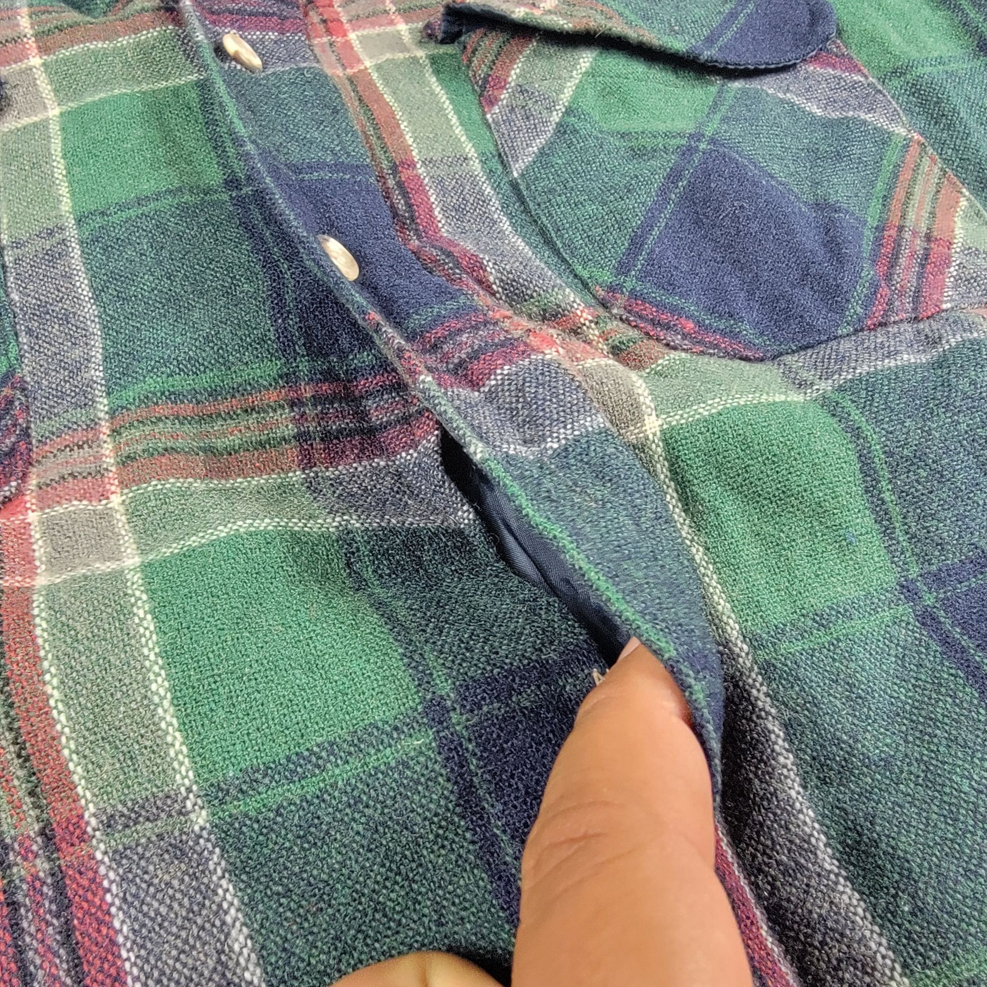 High Sierra High Sierra By Mervyns Mens Medium Blue Green Flannel Shirt Size US M / EU 48-50 / 2 - 5 Thumbnail
