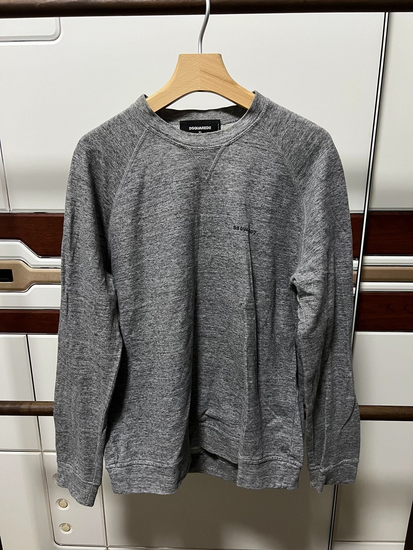 Dsquared2 DSQUARED2 Gray Cotton Slim Sweatshirt Size US XL / EU 56 / 4 - 1 Thumbnail