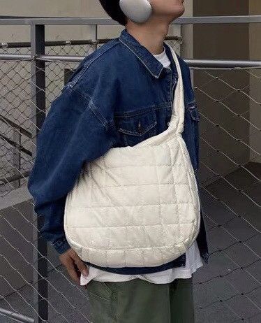 Japanese Brand × Vintage Utility grunge quilted messenger bag shoulder bag Size ONE SIZE - 2 Thumbnail