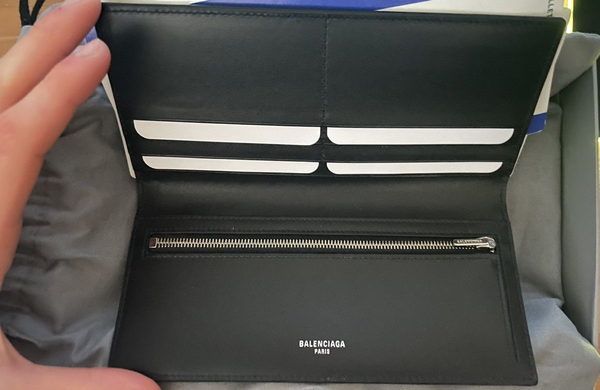 Balenciaga BALENCIAGA PASSPORT LONG WALLET 2 TICKETS IN DARK RED Size ONE SIZE - 4 Thumbnail