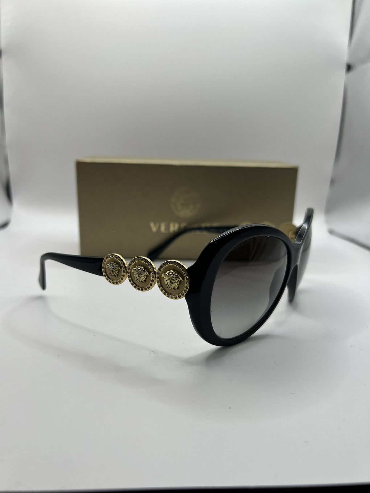 Versace Versace Big Logo Sunglasses | Grailed