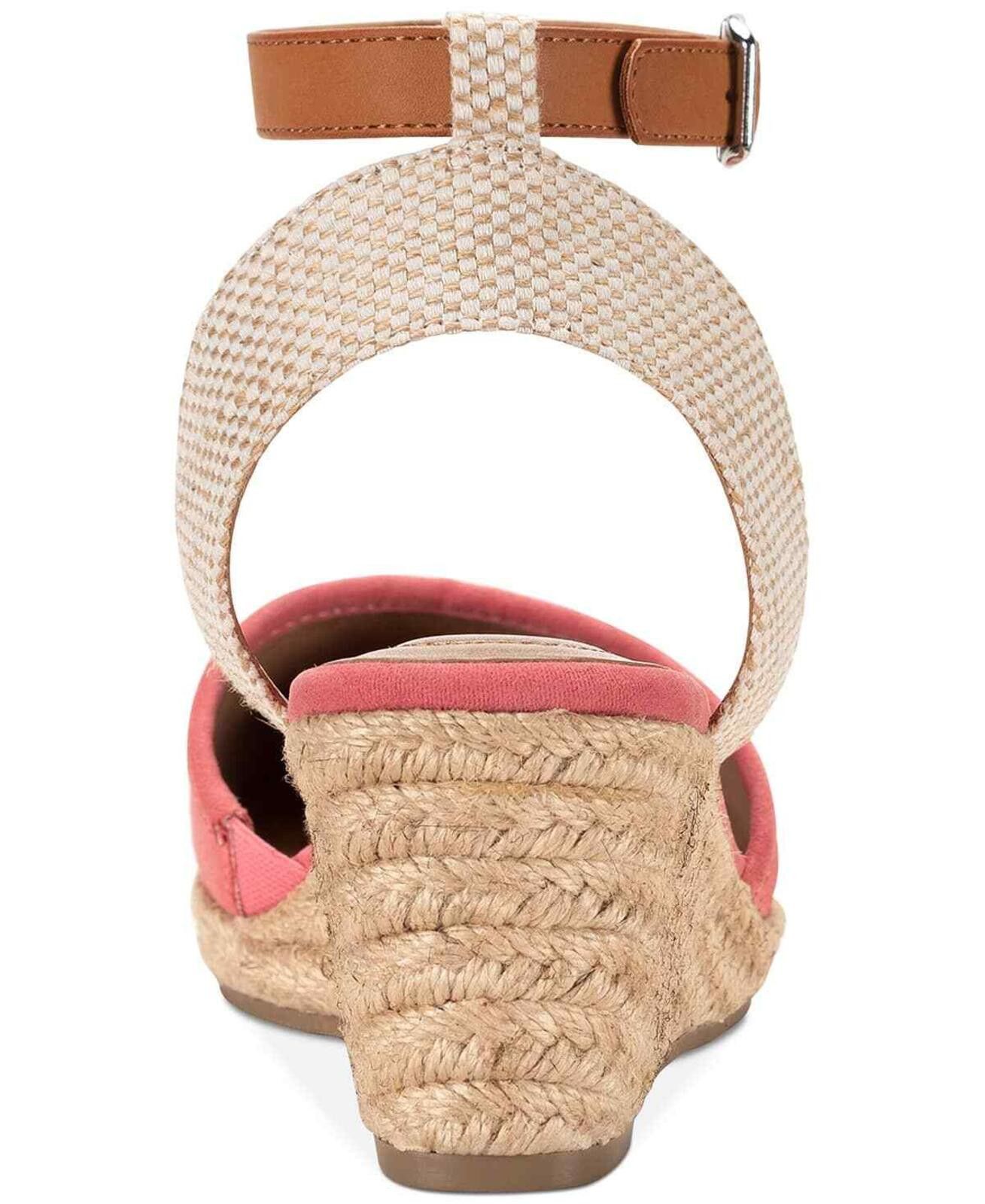 Style & Co Style & Co Pink Mailena Wedge Espadrille Sandals Size US 10.5 / IT 40.5 - 3 Thumbnail