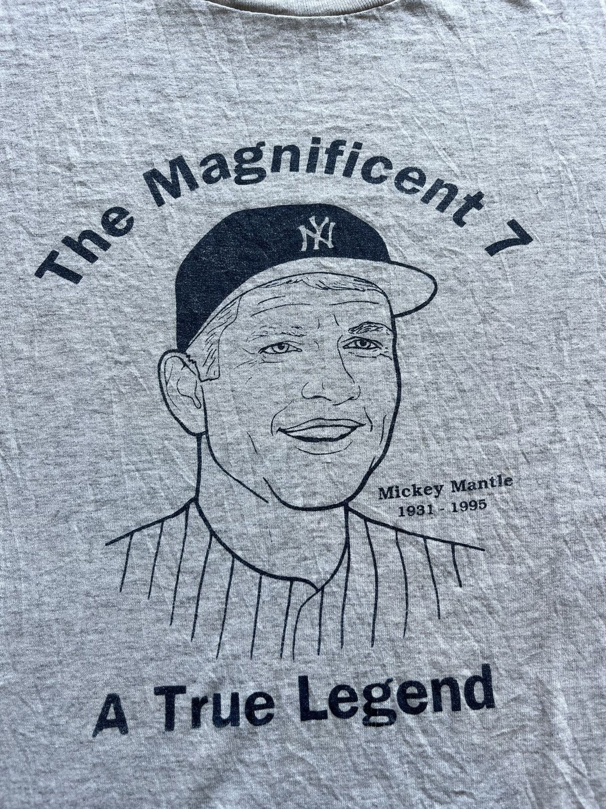 MLB × Vintage Vintage THE MICK (Mickey Mantle) A True Legend 90’ T-shirt Size US L / EU 52-54 / 3 - 6 Thumbnail