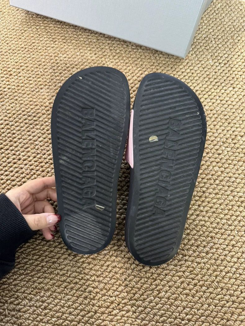 Balenciaga Balenciaga Balenciaga Pink Black Summer Slide Sandals -250 Size US 6 / IT 36 - 5 Thumbnail