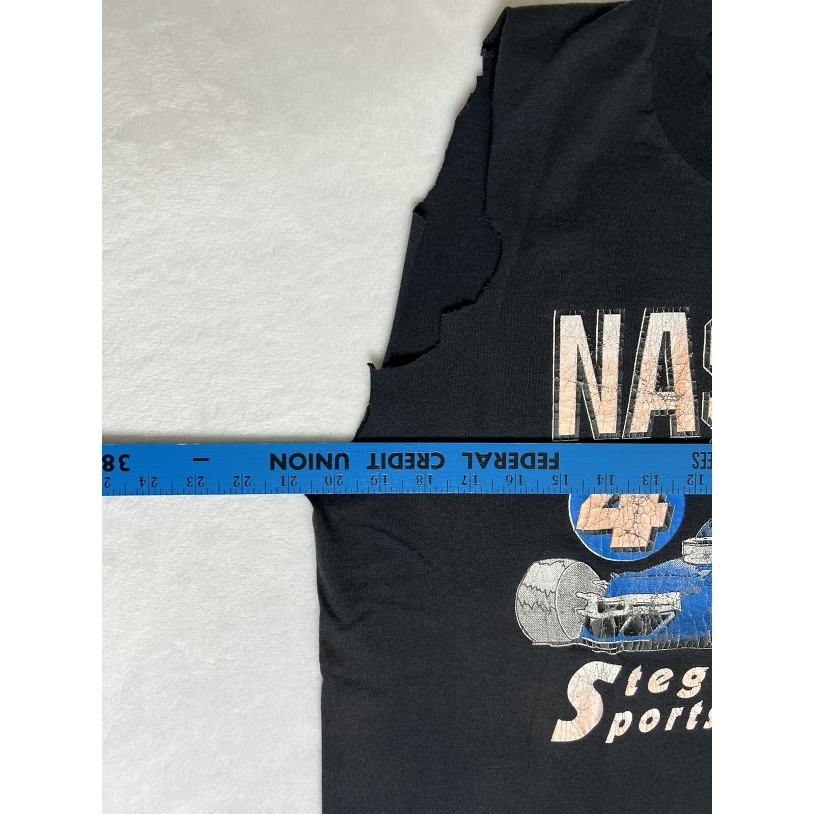 Other Vintage NASCAR Modified Cut Off Shirt Single Stitch Steger M Size US L / EU 52-54 / 3 - 7 Thumbnail