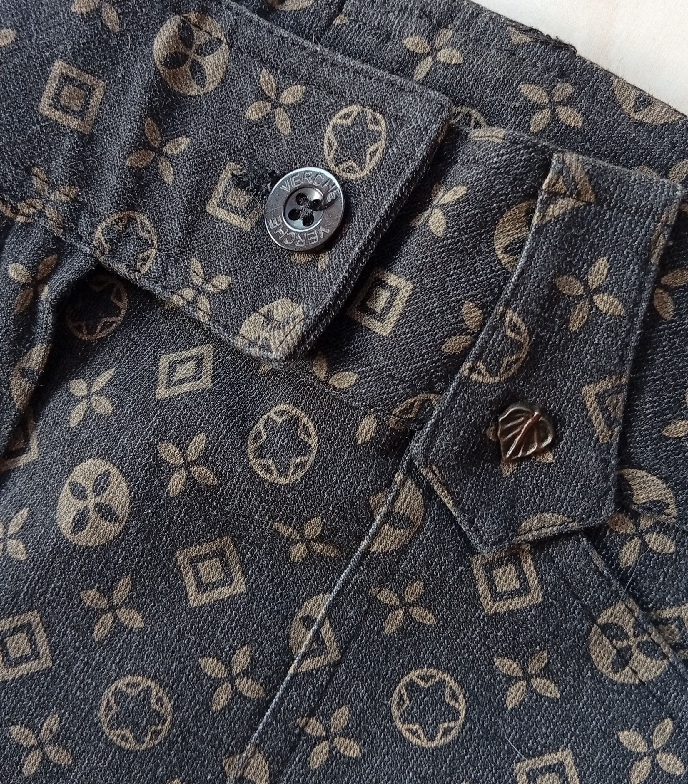 Japanese Brand Verche golf monogram stretch pants Size 28" / US 6 / IT 42 - 6 Thumbnail