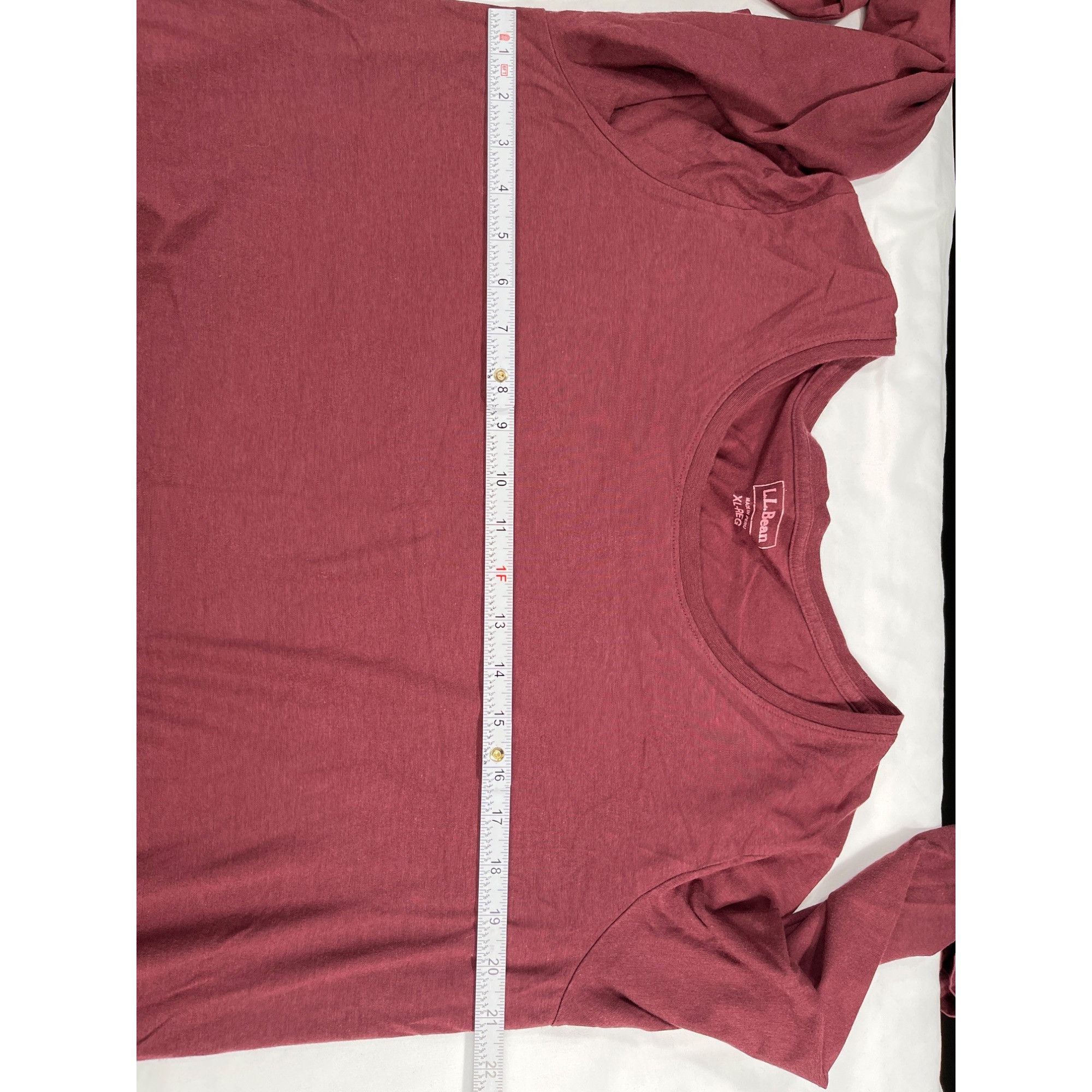 L.L. Bean L.L. Bean SKU 7687 Womens Long Sleeve T shirt Maroon Size XL Size XL / US 12-14 / IT 48-50 - 3 Thumbnail