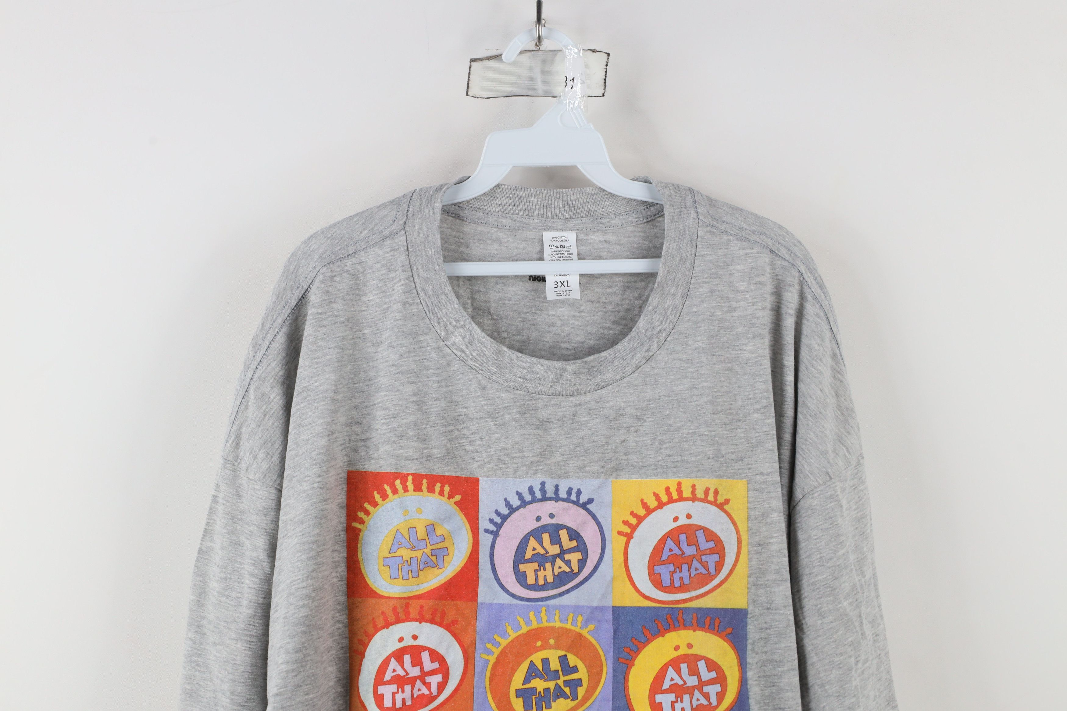 Vintage Retro Y2K Nickelodeon All That TV Show Short Sleeve T-Shirt Size US XXL / EU 58 / 5 - 2 Thumbnail