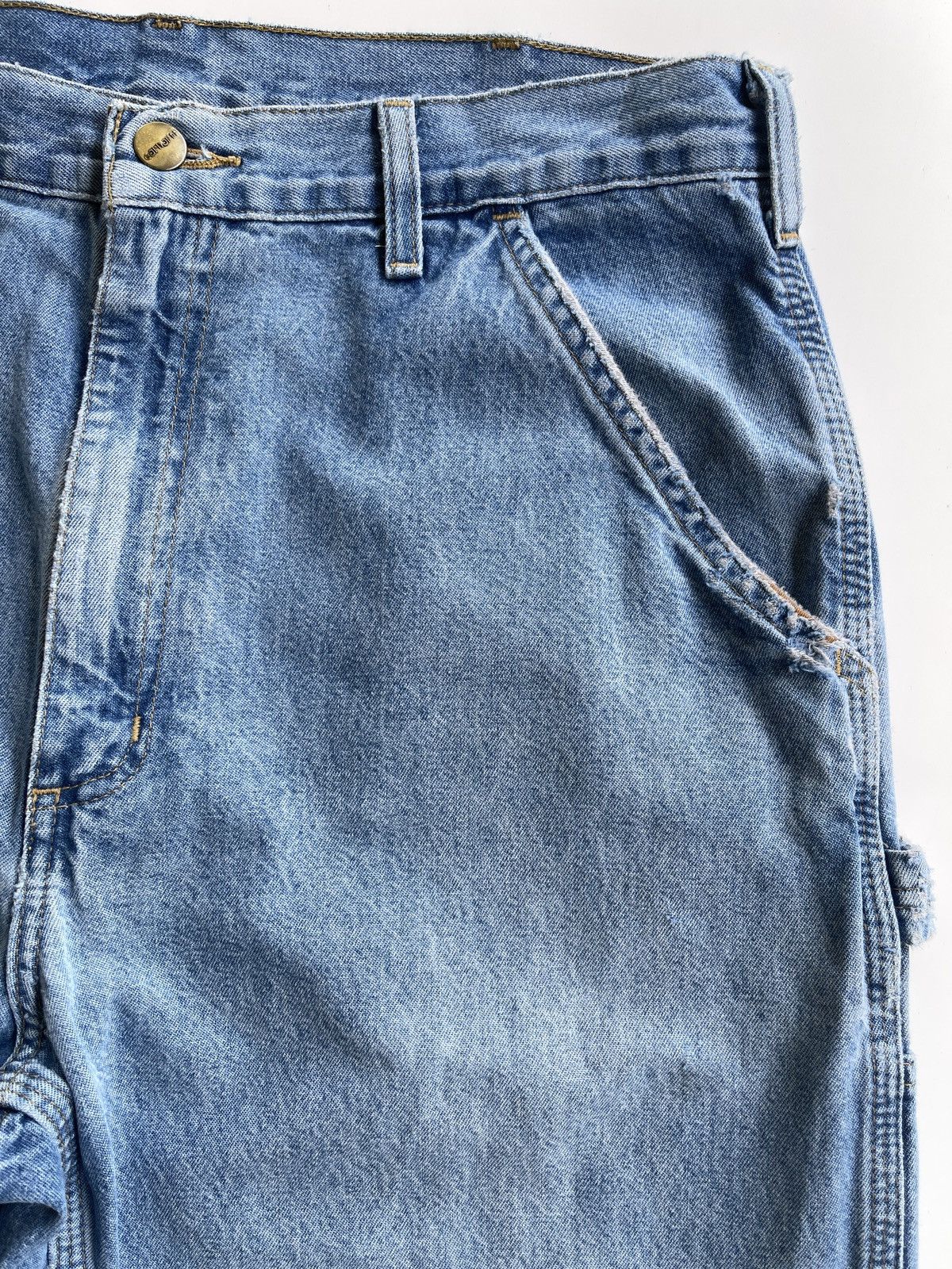 Carhartt Vintage Carhartt Carpenter Distressed Denim Size US 32 / EU 48 - 13 Thumbnail