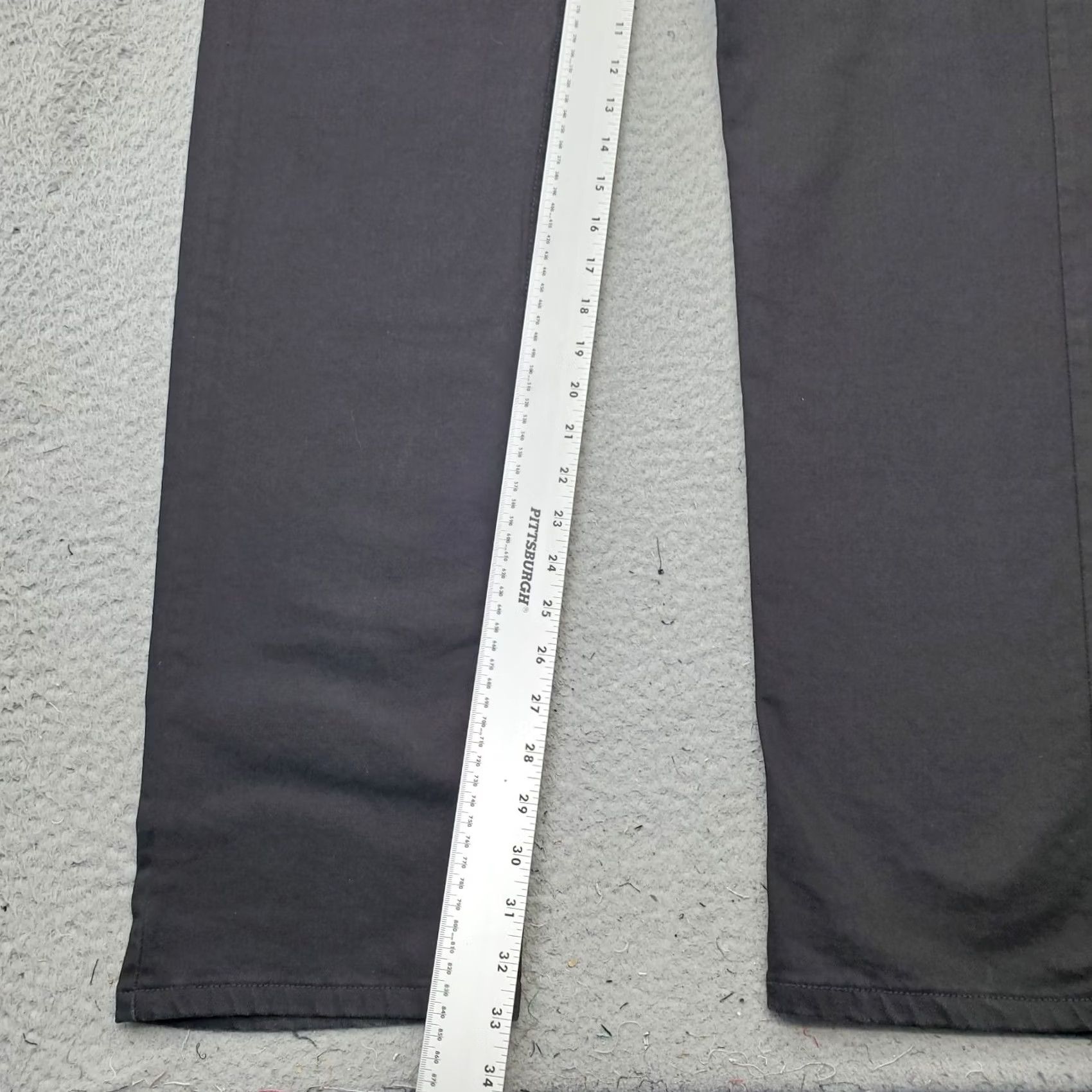Lee Lee Mens Jeans Slim Straight Black Denim Stretch 36x34 Lee Legendary Jeans Mens 36x34 Black Denim Stretch Ankle Slit Slim Straight Leg Size US 36 / EU 52 - 4 Thumbnail