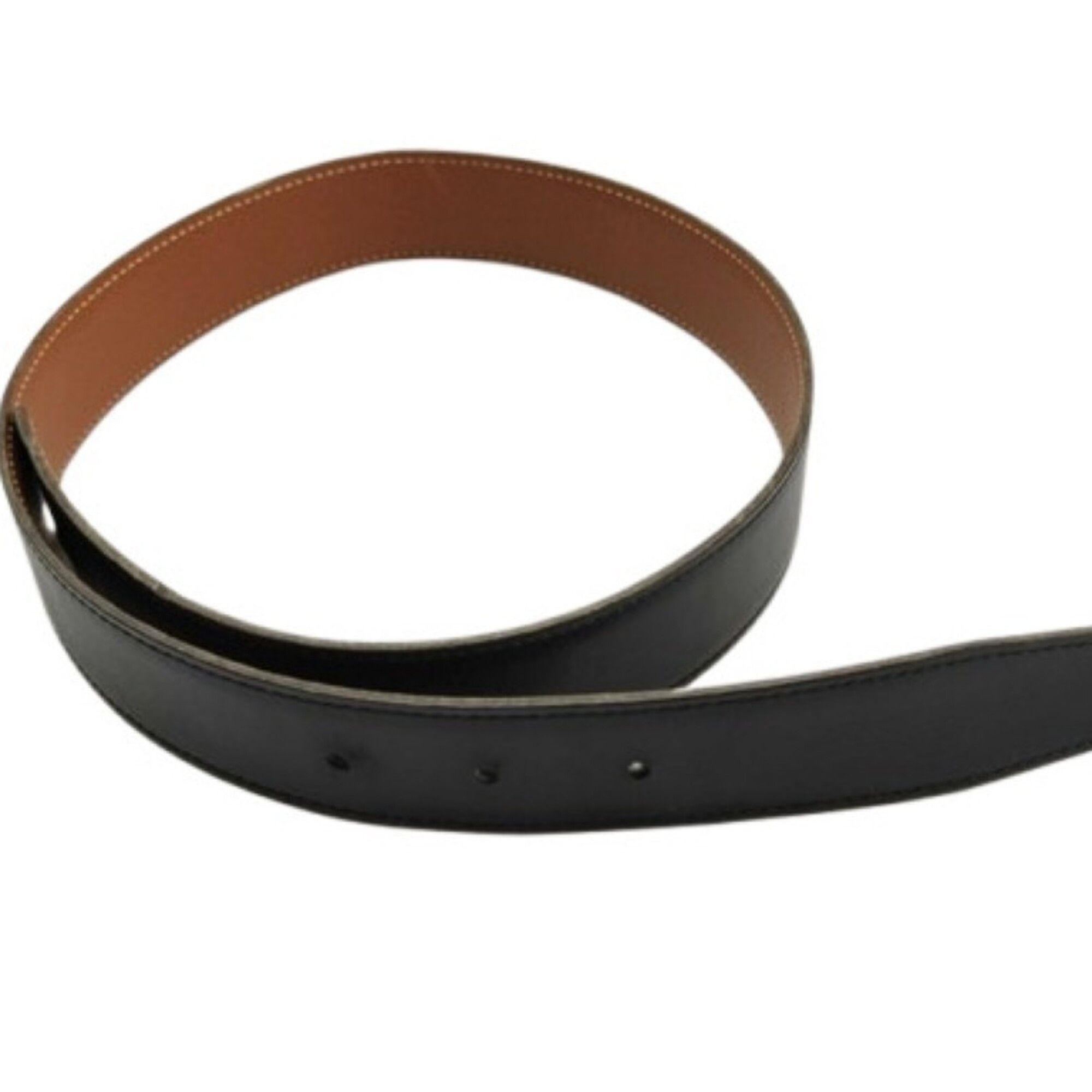 Hermes HERMES belt, black and brown leather, for men women. Size ONE SIZE - 1 Thumbnail