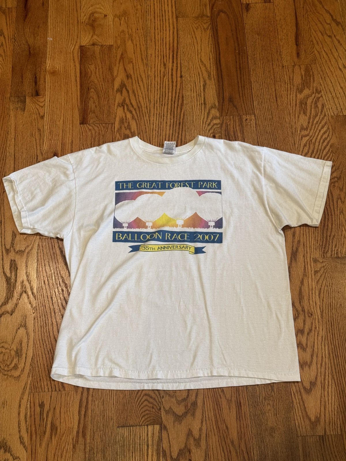 Other Vintage Great Forest Park Balloon Race 2007 STL Graphic Tee Size US XL / EU 56 / 4 - 1 Thumbnail