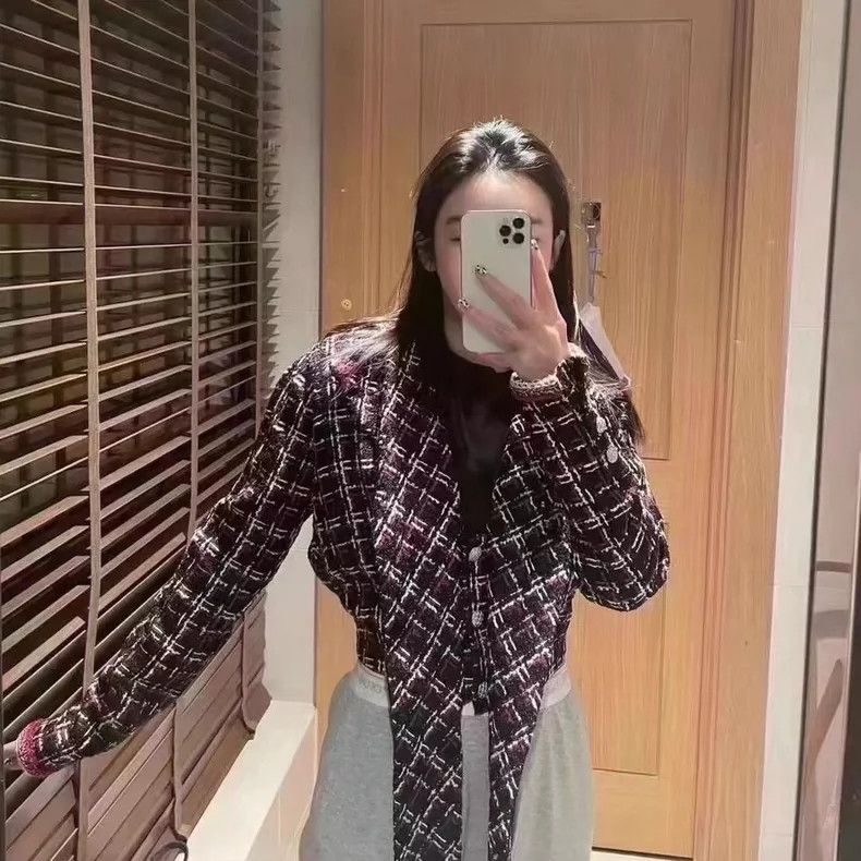 Chanel Chanel 20 Roof Series Red and Blue Plaid Coarse Coat Size XS / US 0-2 / IT 36-38 - 8 Thumbnail