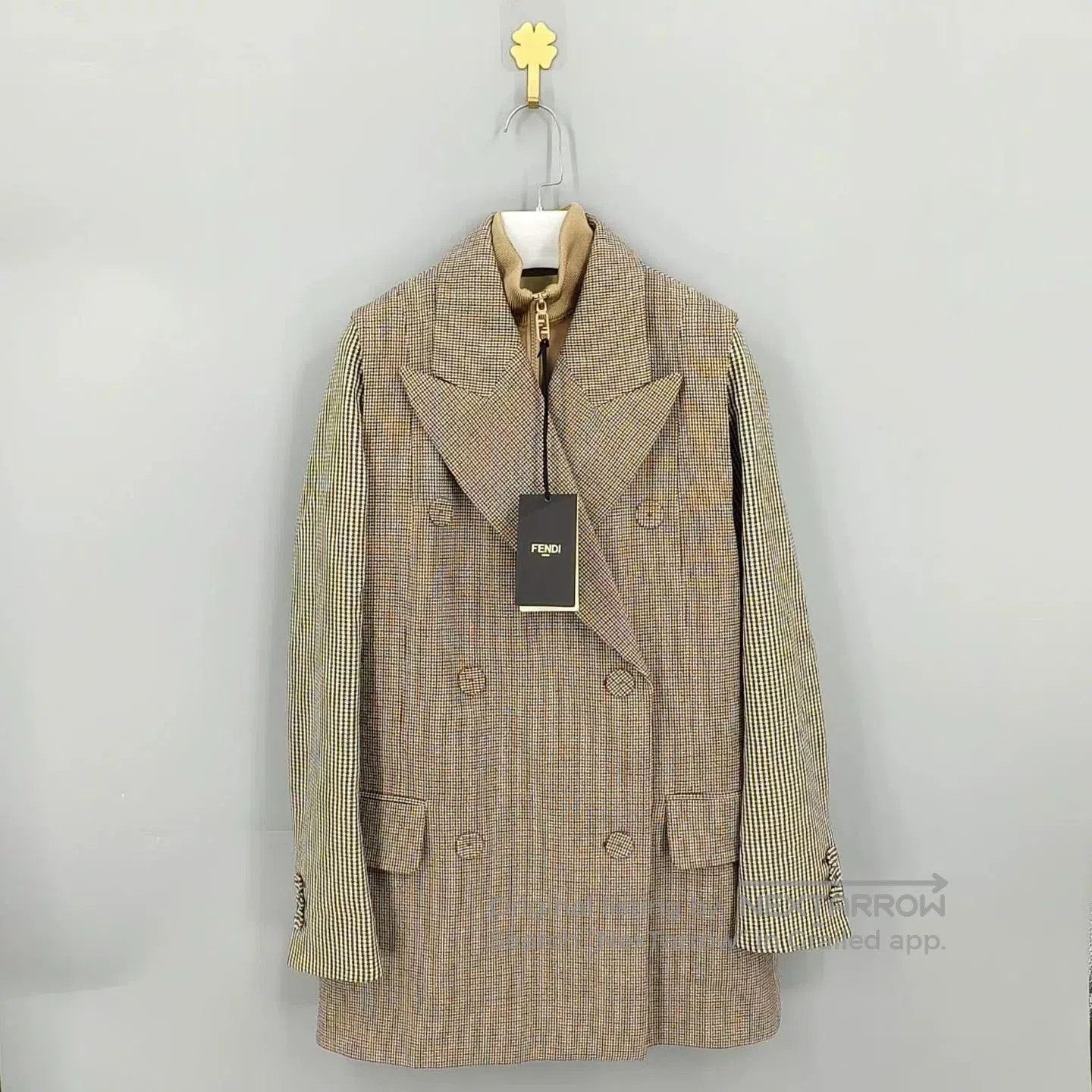 Fendi Fendi Houndstooth Suit Vest and Turtleneck Set. Size S / US 4 / IT 40 - 1 Thumbnail