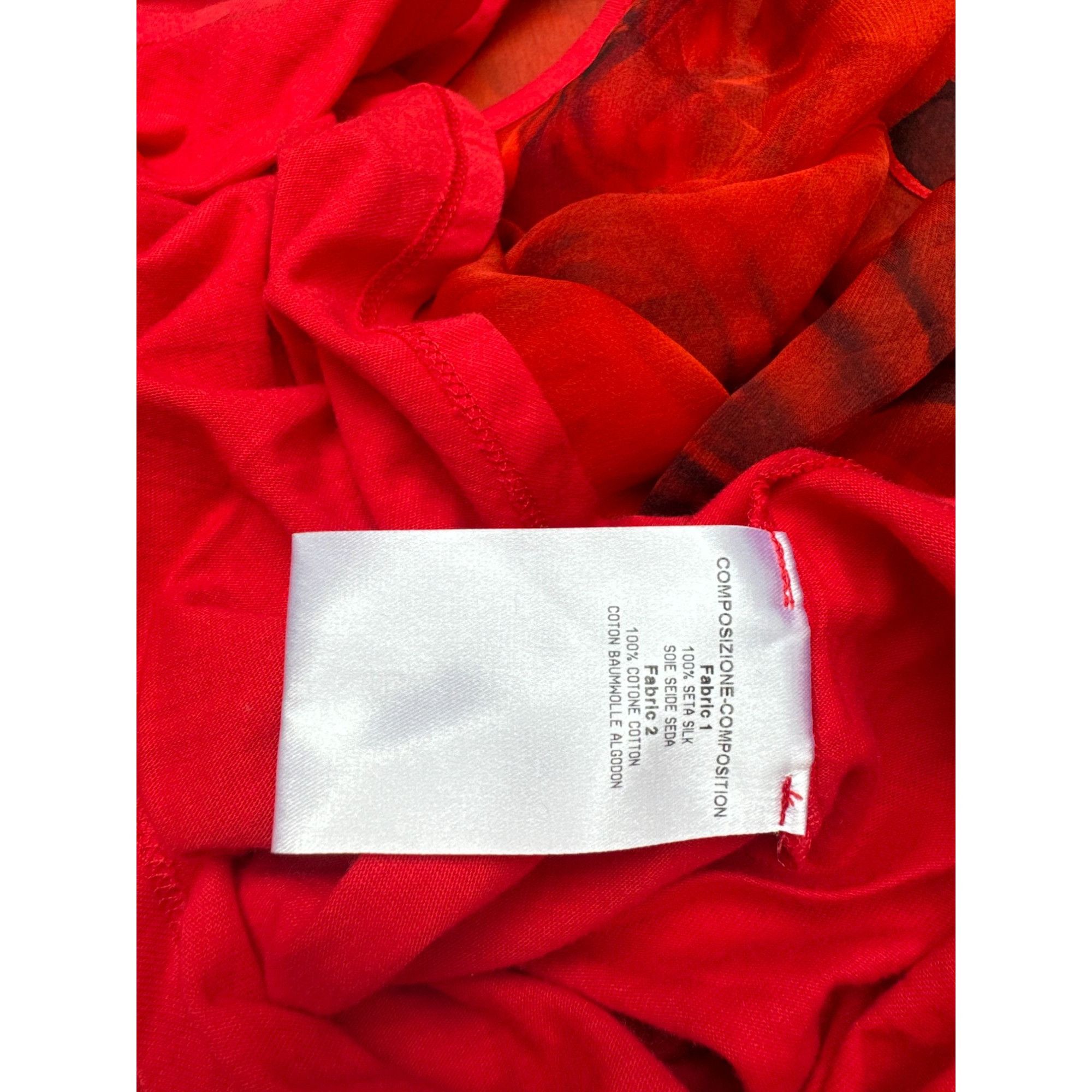 Alexander McQueen Resort 2011 Red Silk Blouse Size S / US 4 / IT 40 - 6 Thumbnail