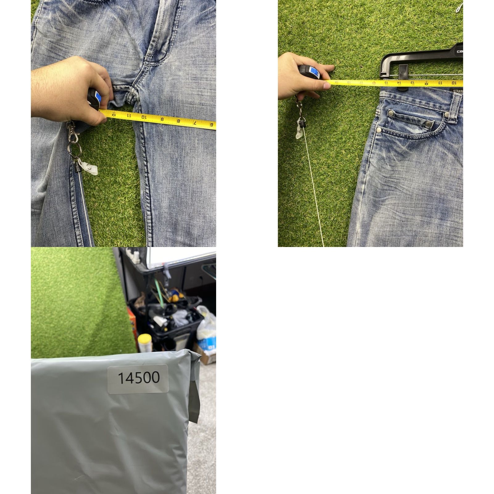 Vintage Helix Jeans Mens 30x30 Straight Leg Baggy Skater Y2K Buckle Cross Grunge Punk Jeans Size US 30 / EU 46 - 8 Thumbnail