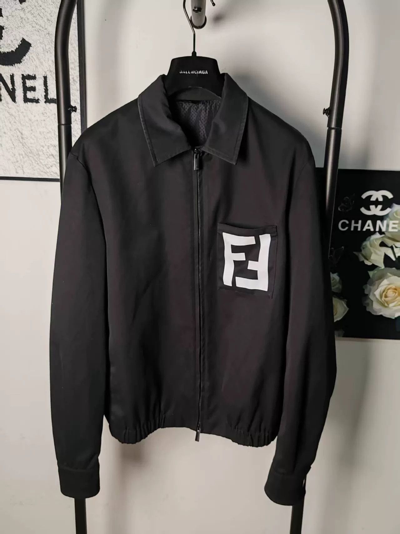fendi double f zip jacket in excellent condition