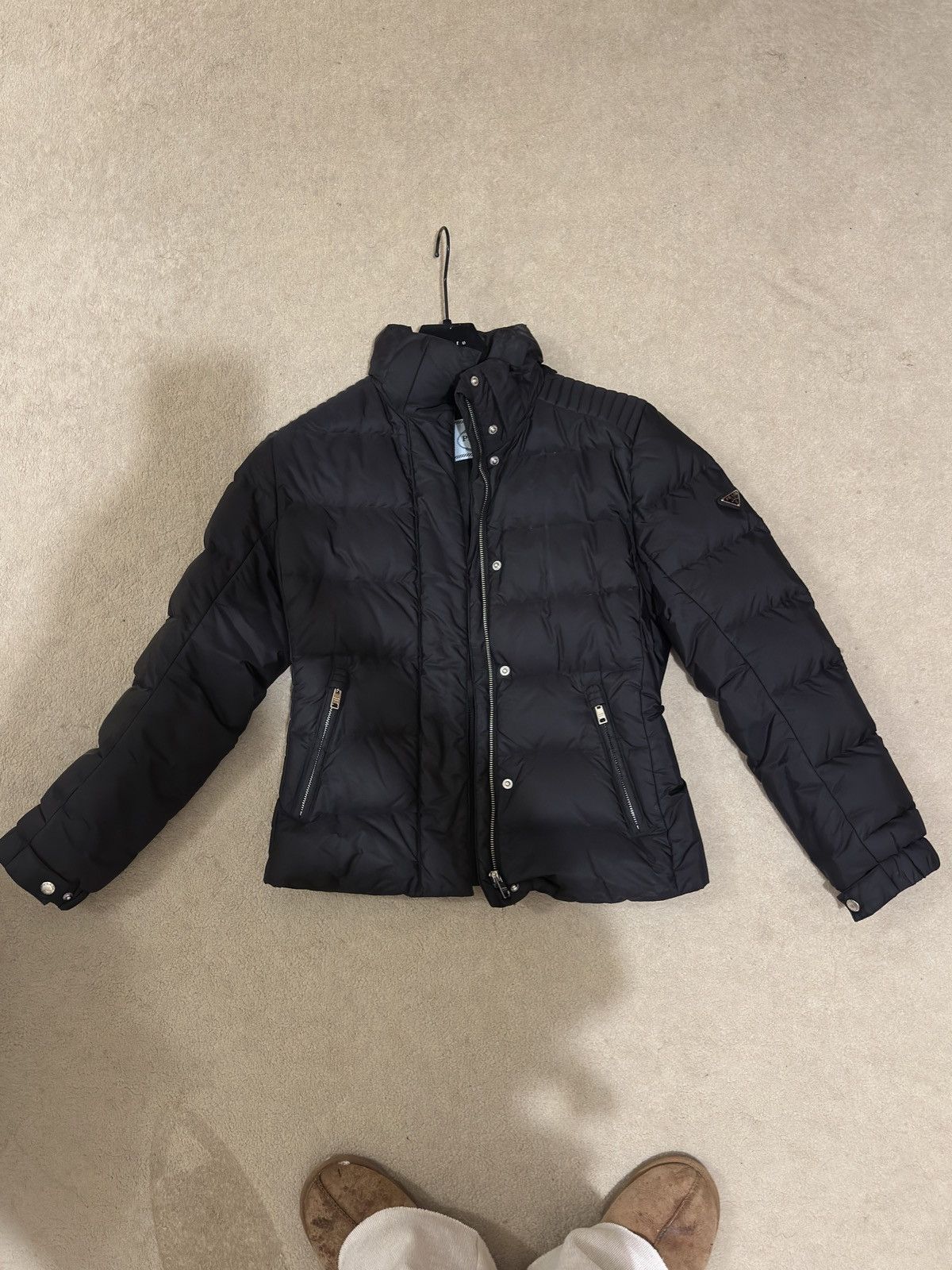 Prada Prada fitted black puffer Size M / US 6-8 / IT 42-44 - 1 Thumbnail