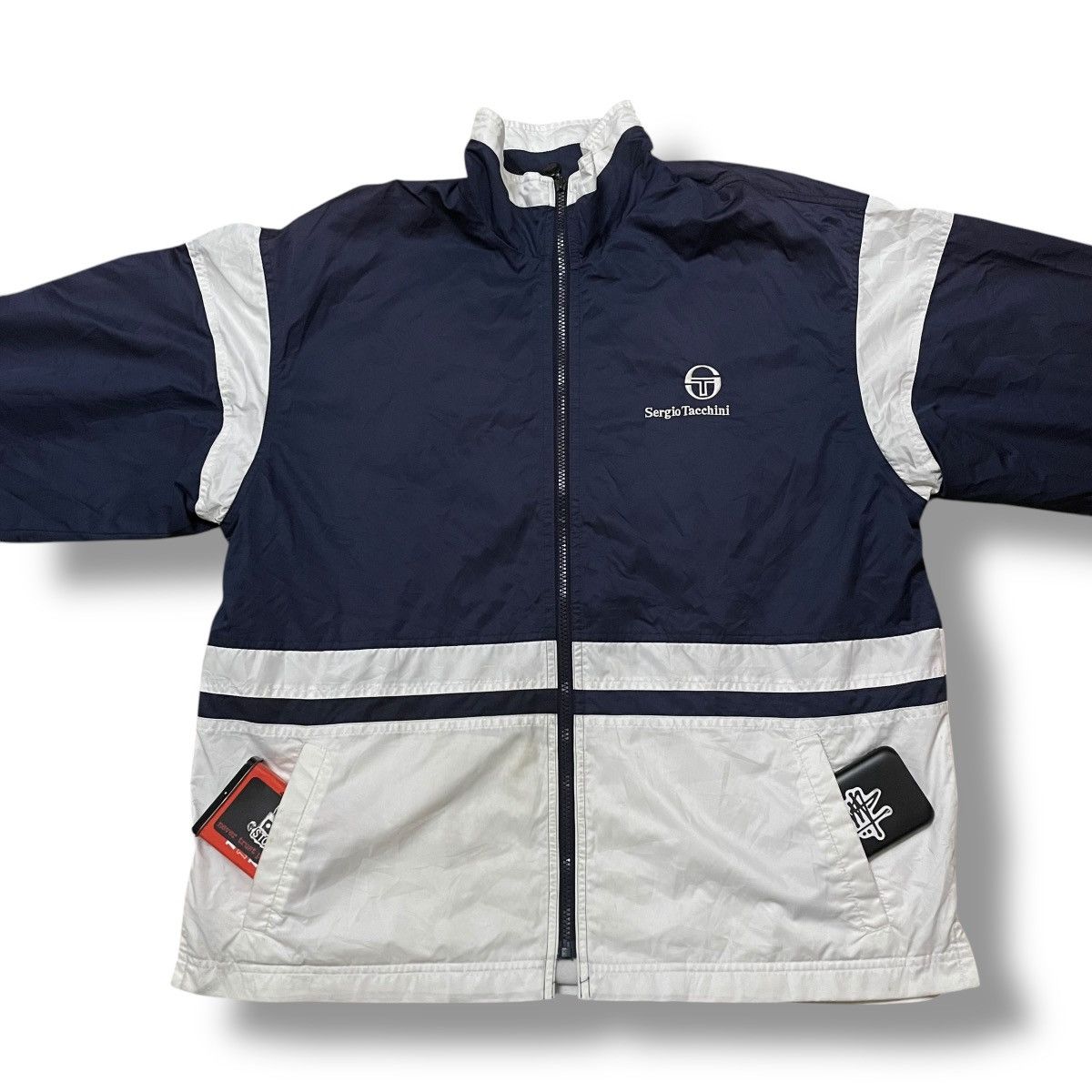 Sergio Tacchini × Vintage VINTAGE SERGIO TACCHINI EMBROIDERED SPELL OUT WINDBREAKER Size US M / EU 48-50 / 2 - 4 Thumbnail