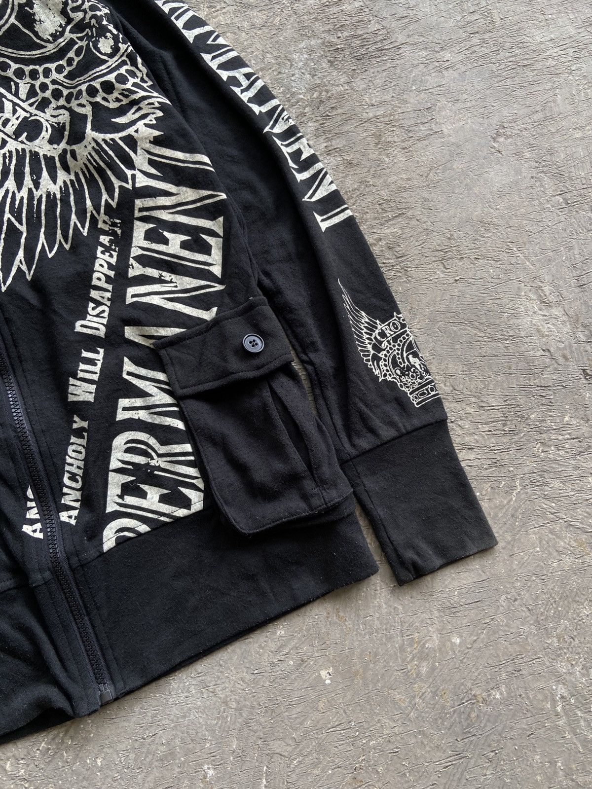 Le Grande Bleu (L.G.B.) 2000s M.K.R - Vkei Style Poem Long Sleeve Zip Size US M / EU 48-50 / 2 - 11 Thumbnail