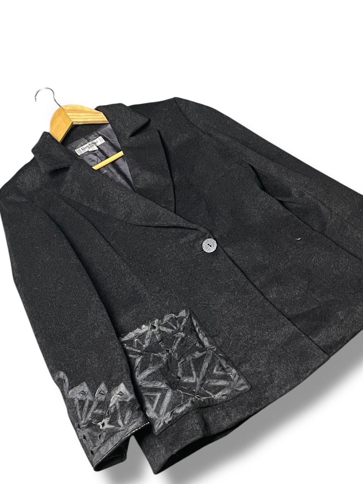Designer × Louis Feraud × Vintage Louis Feraud Paris Wool Coat (56) Size US XXS / EU 40 - 6 Thumbnail