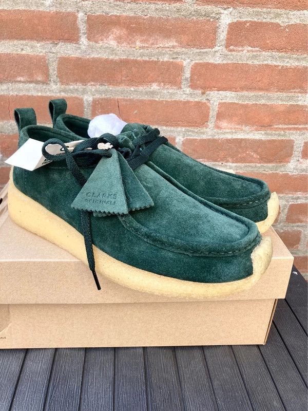 Clarks × Stussy Clarks x Stussy Wallabee green men's 8.5 | Grailed