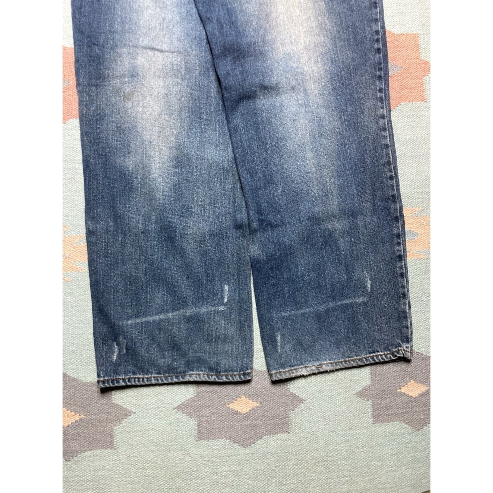 Vintage VINTAGE PACO Jeans Mens 40x31 Wide-Leg Hip Hop Skater JNCO Style Blue Baggy Inseam 31 40 Waist 40” Modern Retro Size US 40 / EU 56 - 2 Thumbnail
