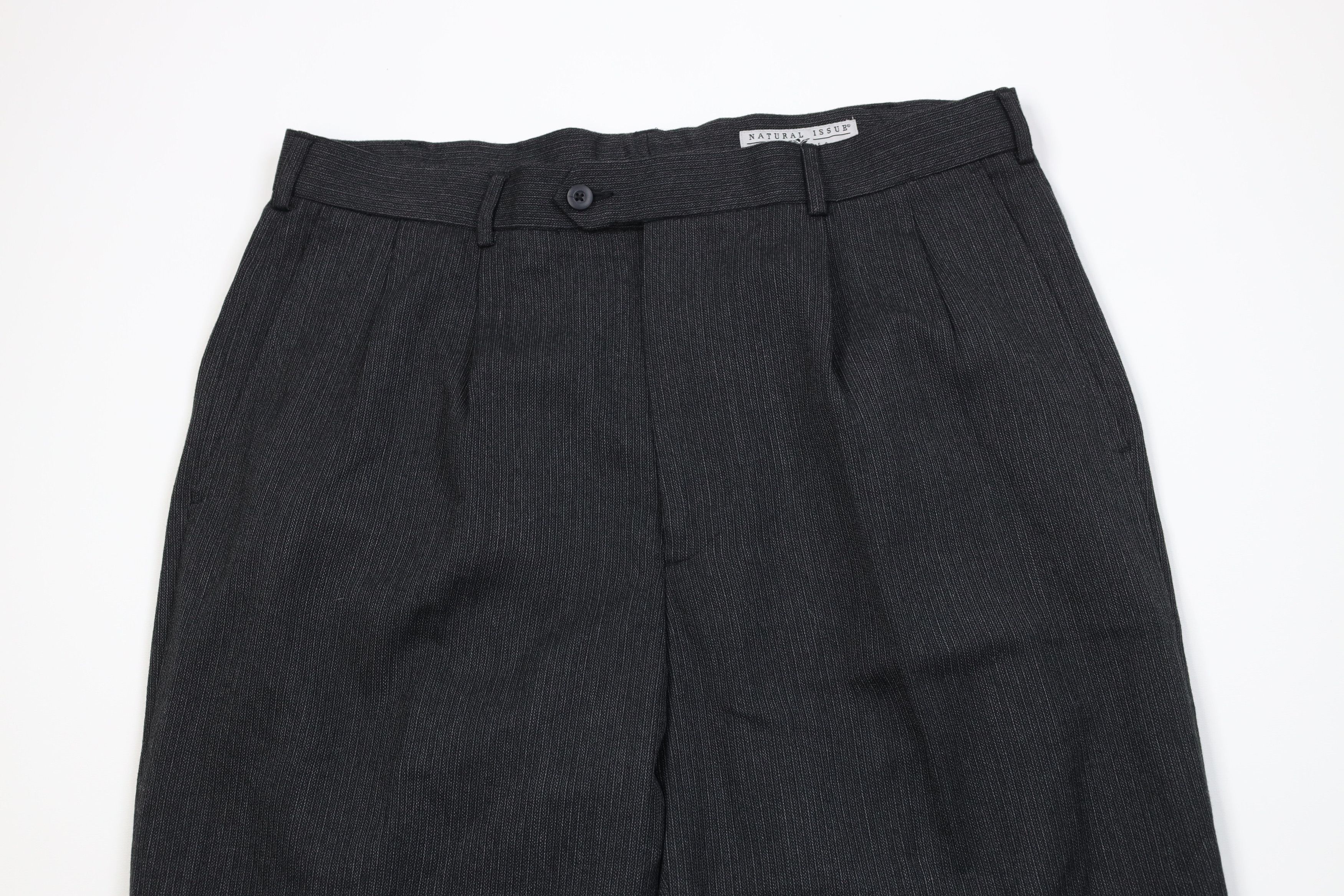 Vintage Vintage 90s Streetwear Rayon Gabardine Wide Leg Chino Pants Size US 34 / EU 50 - 2 Thumbnail