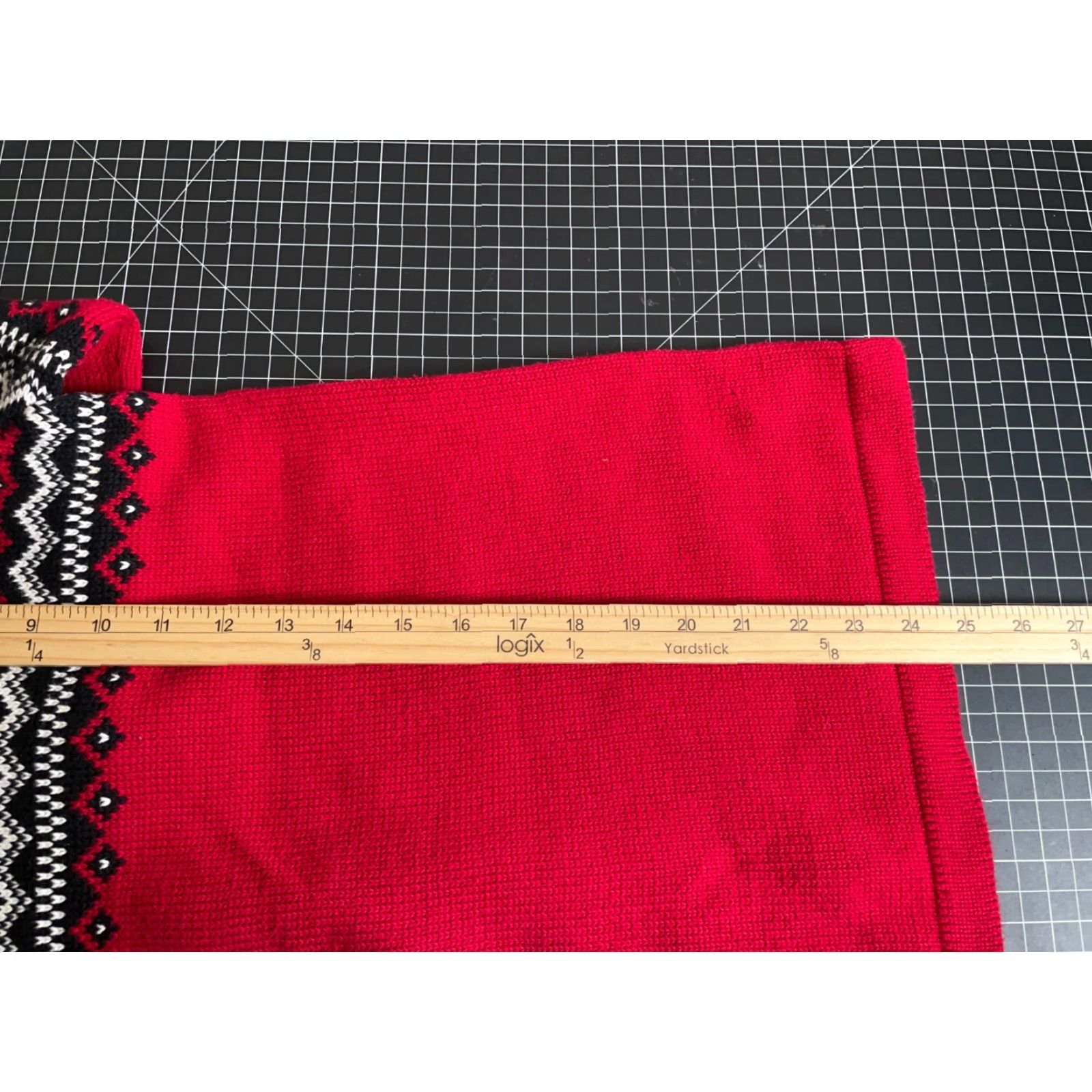Eddie Bauer Eddie Bauer Fair Isle Pattern Sweater Women's S Red Black 100% Cotton Knit Pullover Crew Neck Long Sleeve Vintage No Size S / US 4 / IT 40 - 6 Thumbnail