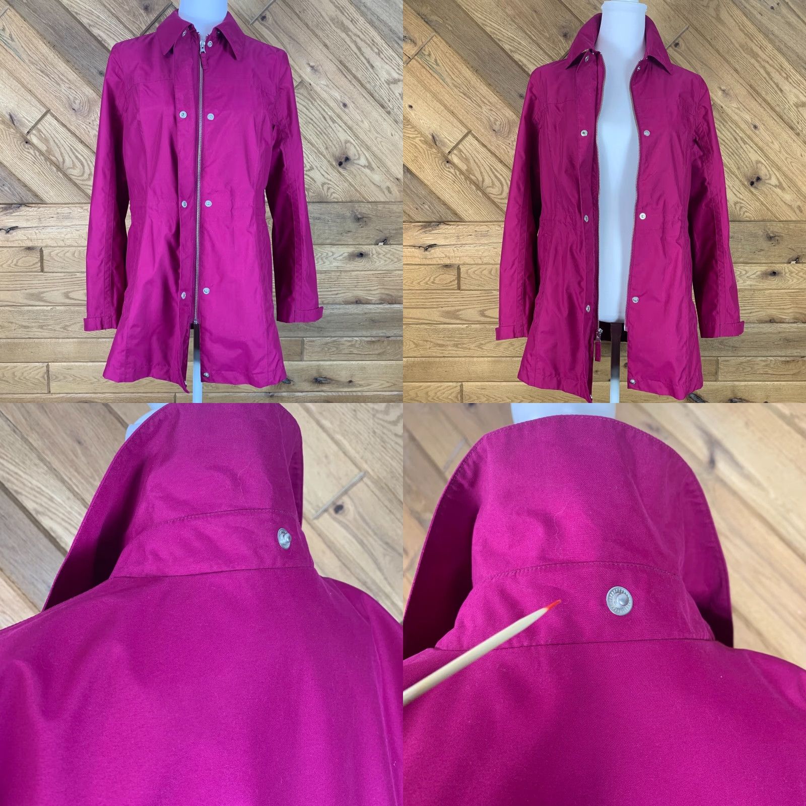 Pinko Lands Ends Womens Jacket Long Sleeve Pink Size S Full Zip Snap Closure Casual Regular Fit Mens Womens Girls? Size S / US 4 / IT 40 - 8 Thumbnail