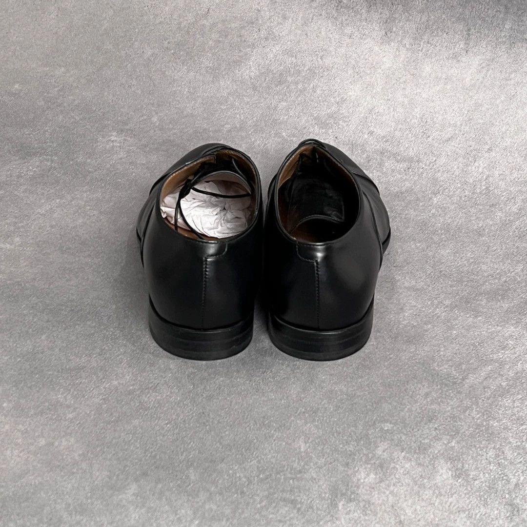 Hugo Boss HUGO BOSS Black Leather Lace-Up Dress Shoes 40 Size US 7 / EU 40 - 3 Thumbnail