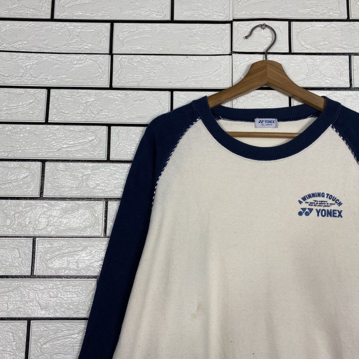 Japanese Brand Vintage Sweatshirt Yonex Big Logo Issey Miyake Size US M / EU 48-50 / 2 - 8 Thumbnail