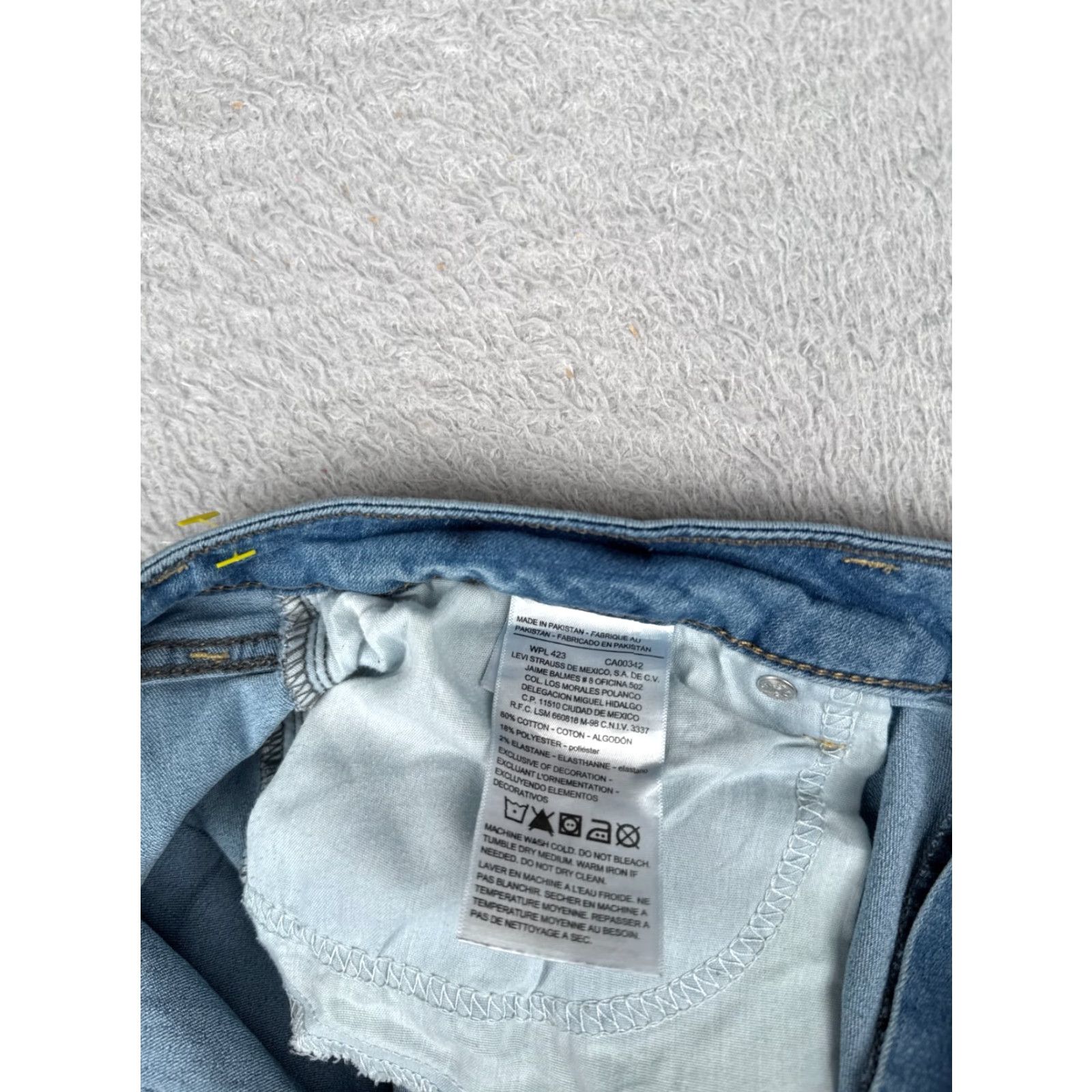 Levi's Levi's Jeans Womens 32 Blue Denim Straight Leg 34 Inseam Regular Fit Cotton Signature 32x34 Size 24" / US 00 / IT 34 - 7 Thumbnail
