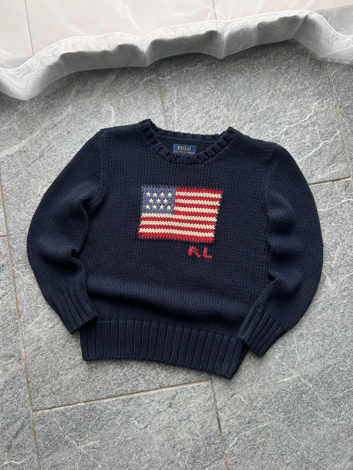 Polo Ralph Lauren Vintage sweater PRL polo ralph lauren knit flag Size US XXS / EU 40 - 2 Thumbnail