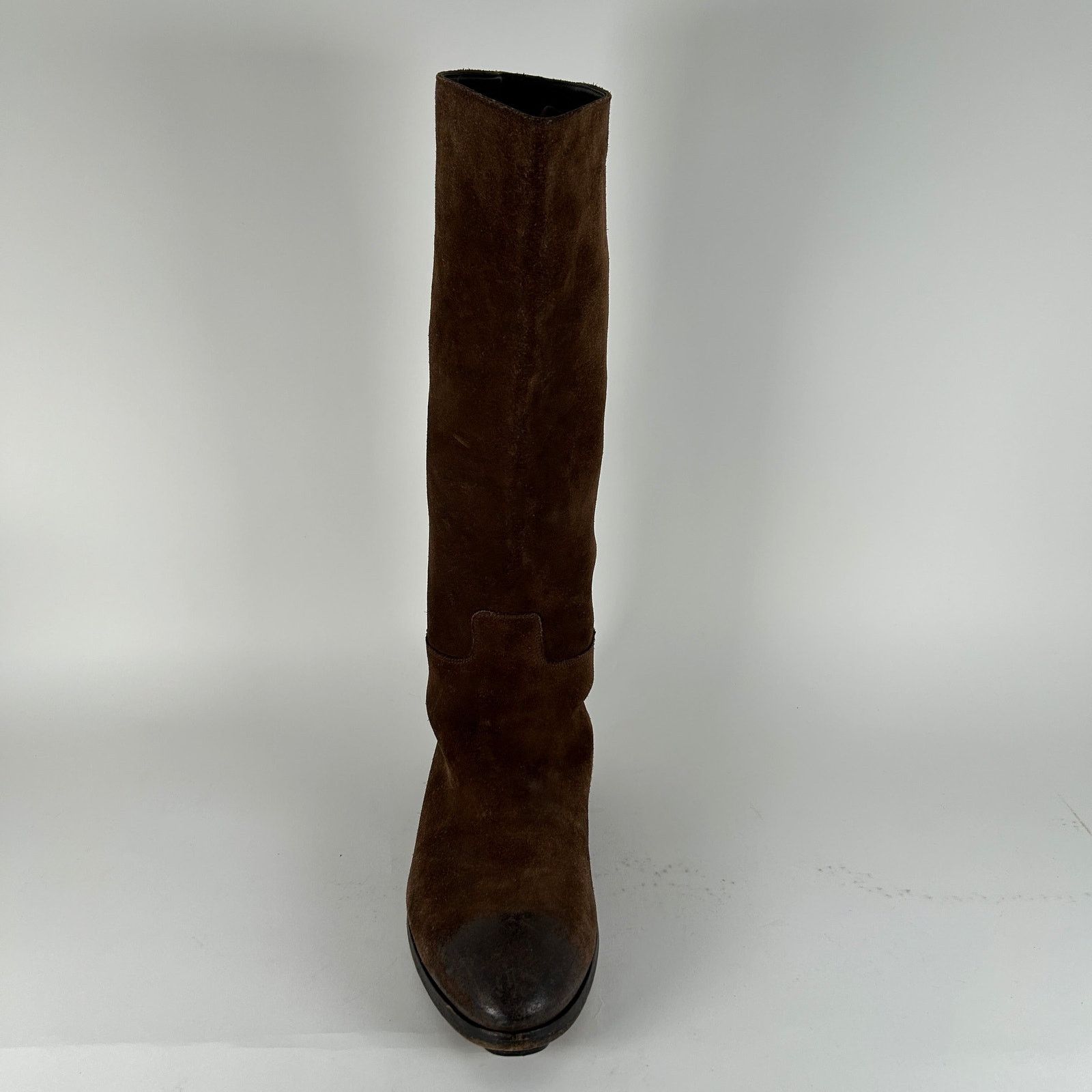 Prada Prada Suede Tall Riding Boot Size 12 Size US 12 / EU 45 - 2 Thumbnail