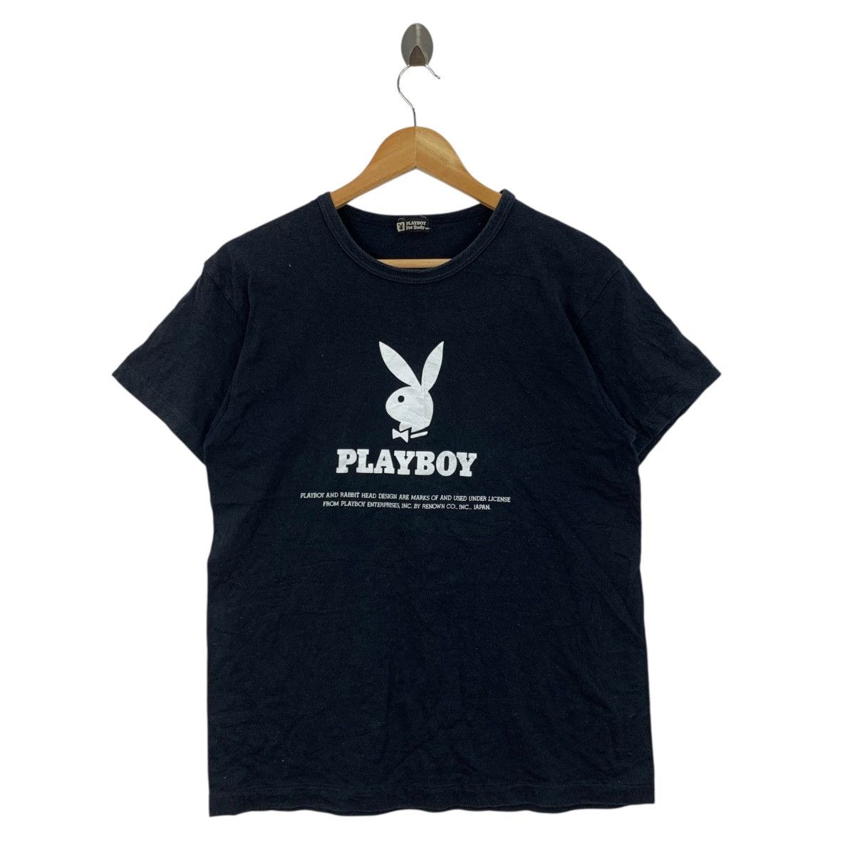 Playboy Vintage 90s PLAYBOY FOR BODY Bunny Logo JapaneseBrand Tshirt Size US S / EU 44-46 / 1 - 1 Thumbnail