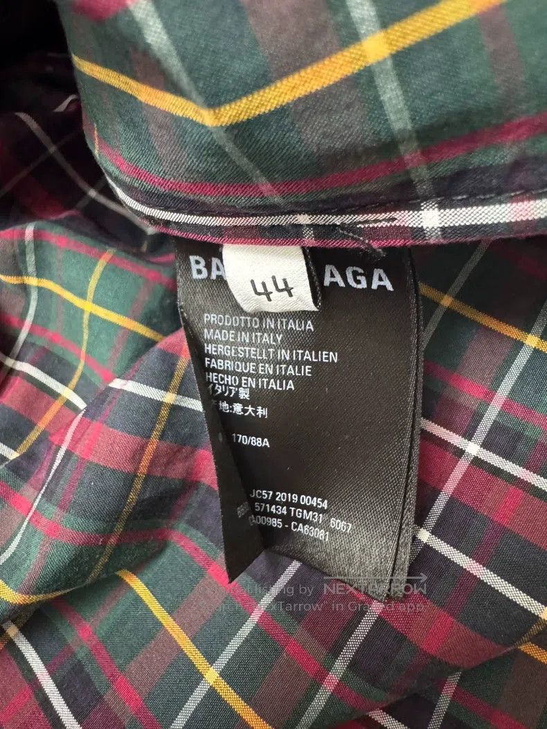 Balenciaga Balenciaga Retro British style striped checkered embroider Size US S / EU 44-46 / 1 - 6 Thumbnail