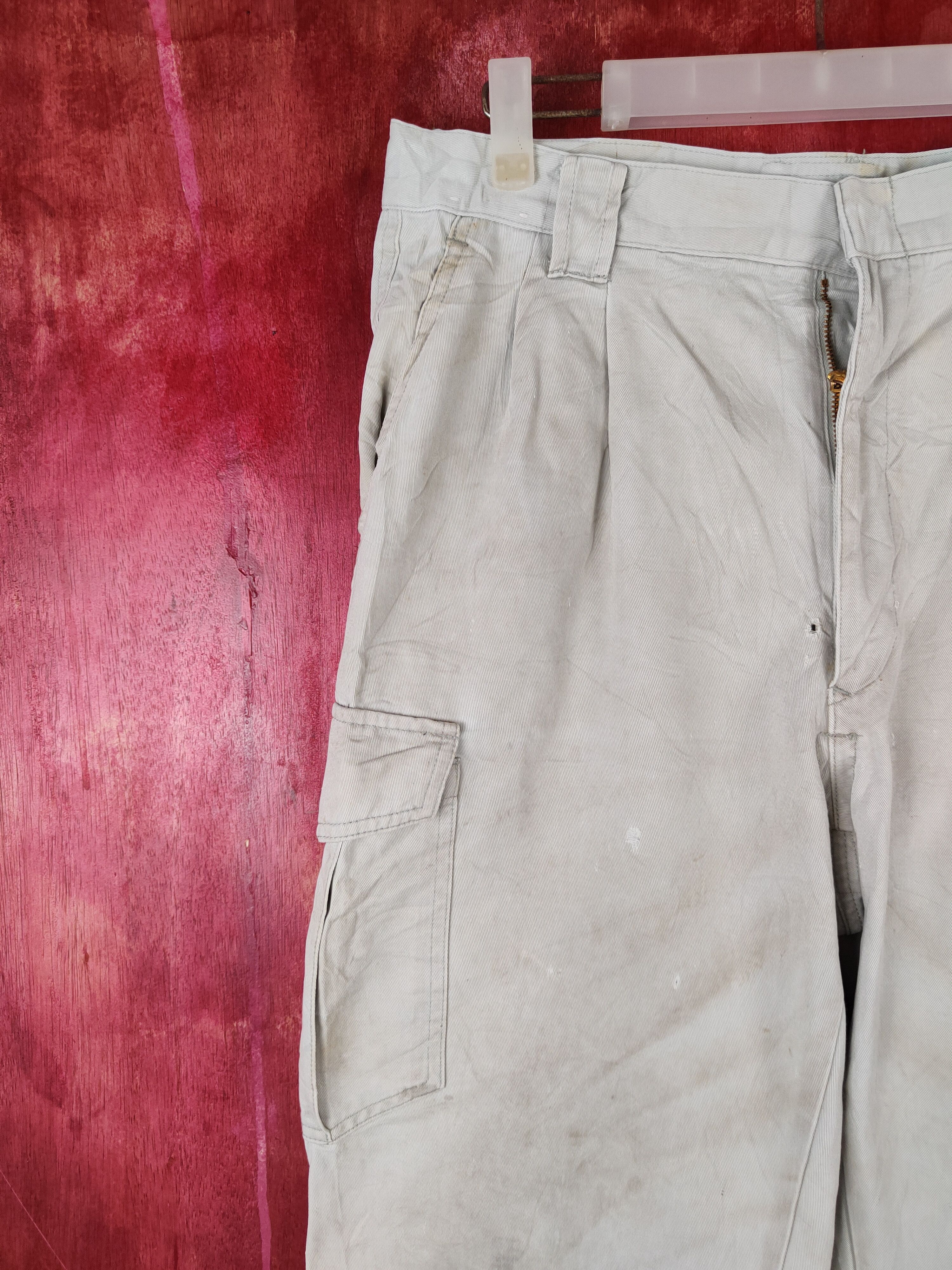 Japanese Brand Japanese Brand Light Gray Multipocket Cargo Pants #S1297 Size US 32 / EU 48 - 4 Thumbnail