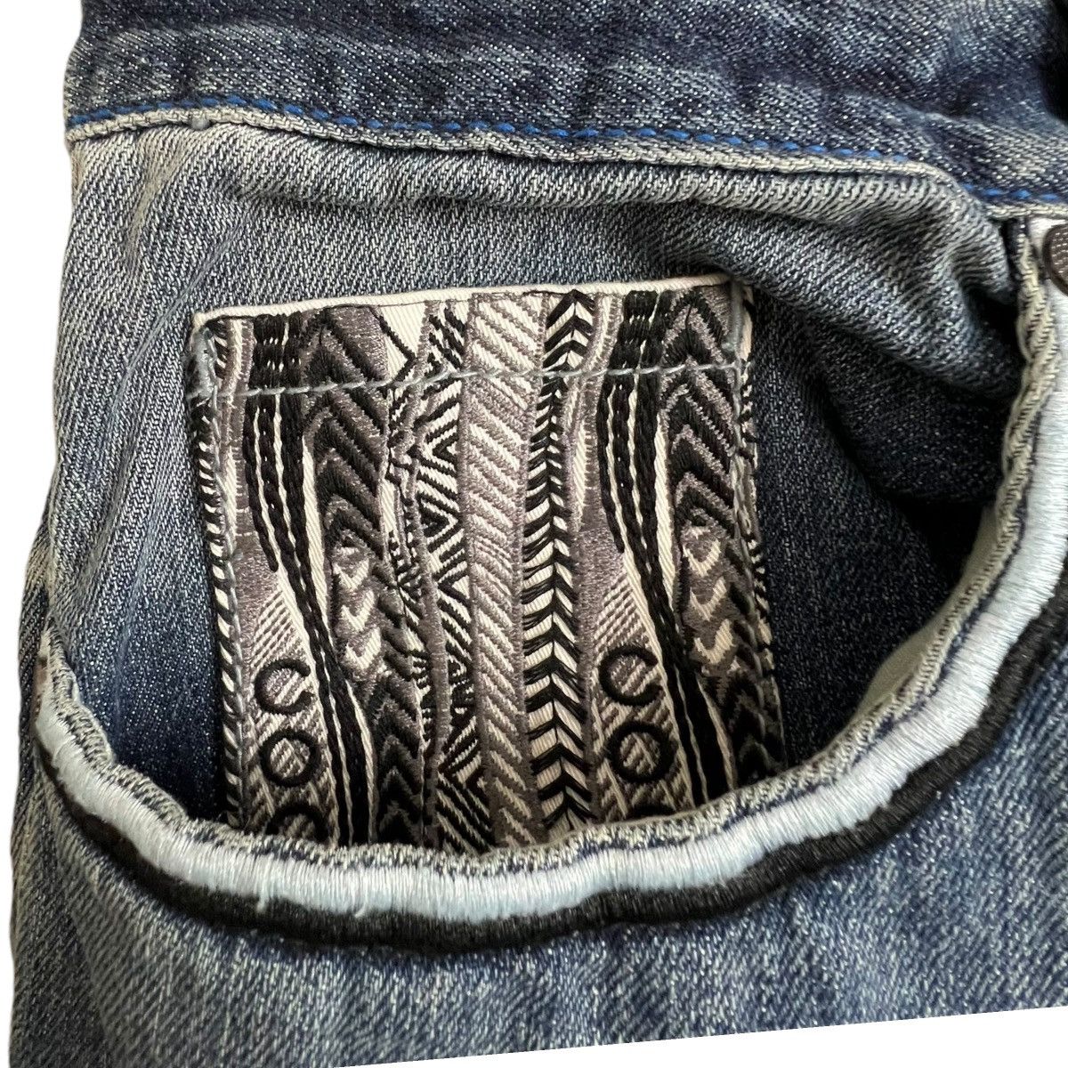 Coogi Coogi Medium Wash Embroidered Pocket Baggy Y2K Jeans 40 X 35 Size US 40 / EU 56 - 6 Thumbnail