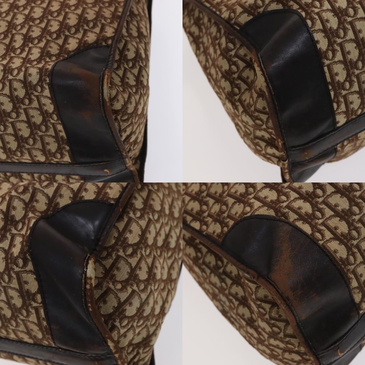 Dior DIOR Trotter Canvas Boston Bag Brown Size ONE SIZE - 10 Thumbnail