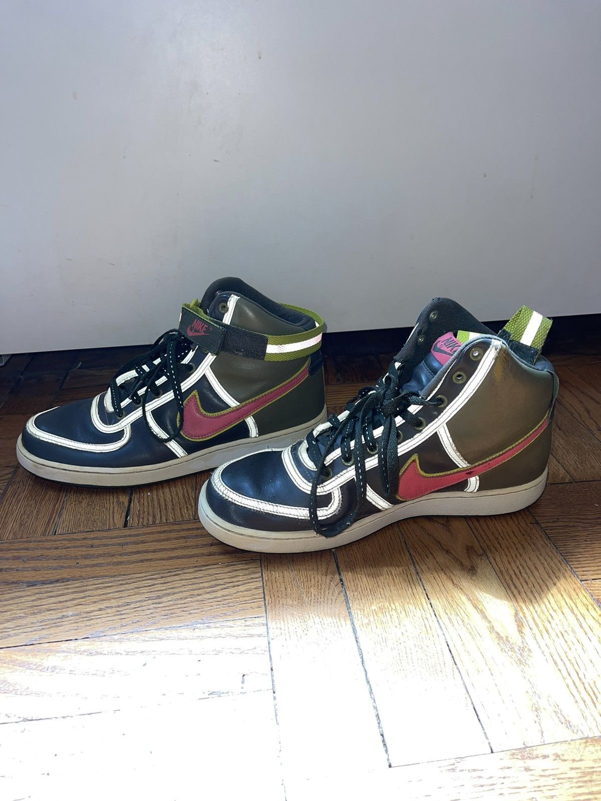 image of Nike Vandal High Leather ‘Dark Army Flamingo’ Shoes, Men's (Size 11)