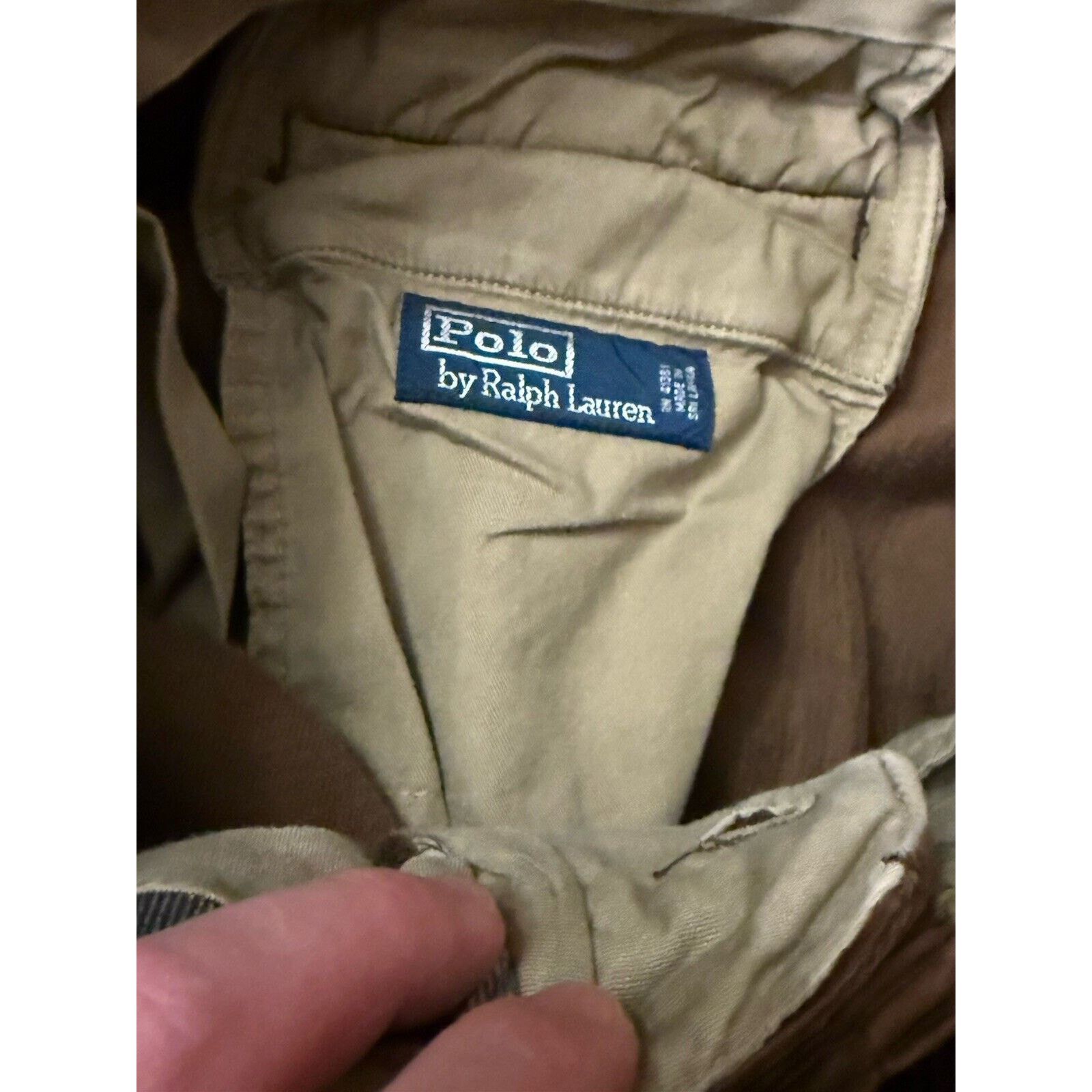Polo Ralph Lauren VTG Polo Ralph Lauren Pants Men 36 x 32 Brown Corduroy READ! Size US 36 / EU 52 - 4 Thumbnail