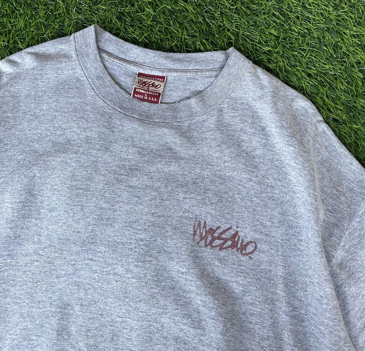 Mossimo Vintage’90s Thrashed🔥MOSSIMO🔥Big Logo Back Hit Faded Tshirt Size US L / EU 52-54 / 3 - 15 Thumbnail