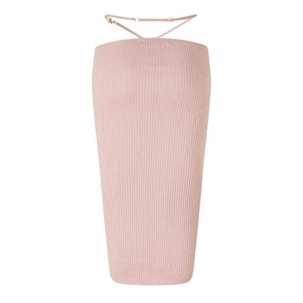 Amiri o1g2r1mq0824 Midi Skirts in Pink Size 29" - 2 Thumbnail