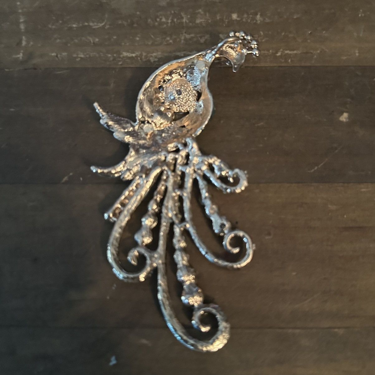 Other Large gold tone blue rhinestone peacock pendant Size ONE SIZE - 4 Thumbnail