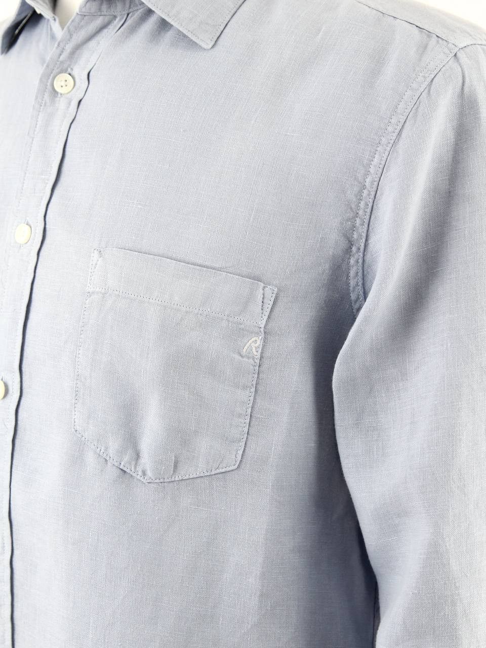 Replay REPLAY Linen blue shirt Size US M / EU 48-50 / 2 - 4 Thumbnail